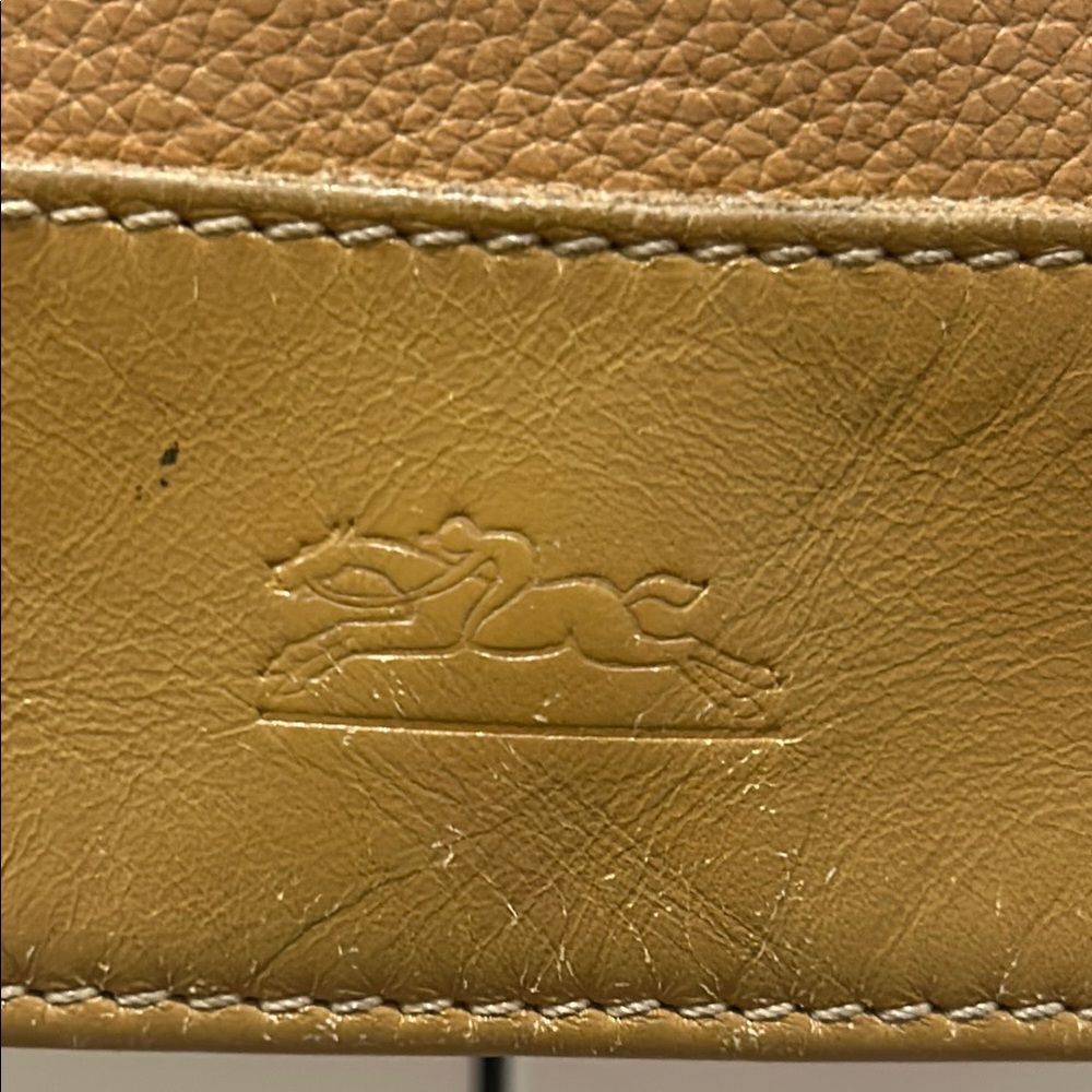 Vintage Longchamp Tan Crossbody Bag with Adjustable Strap - Picture 8 of 16